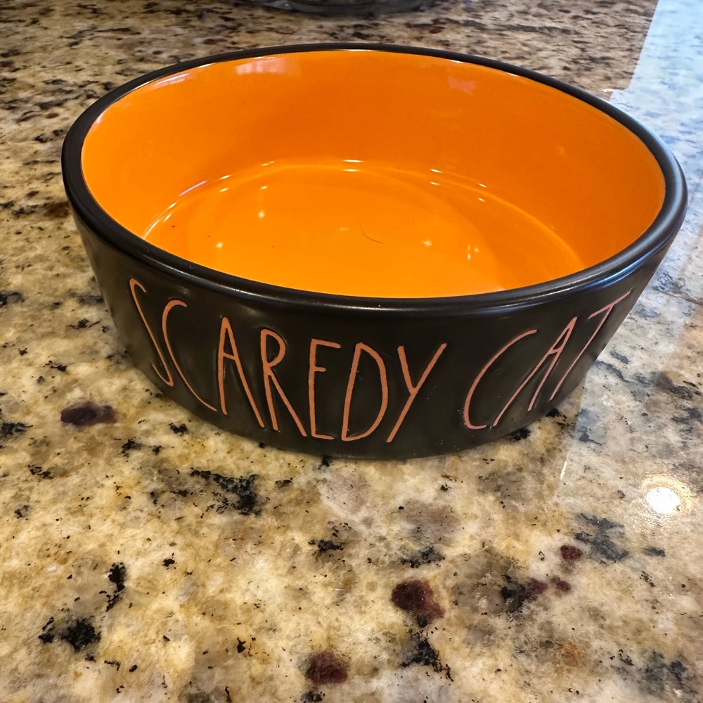 Rae Dunn Scaredy Cat Cat Bowl 🐈‍⬛